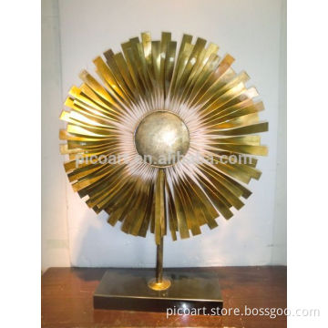 Art Hands Copper Sculpture For Indoor Decoration, metal sunflower